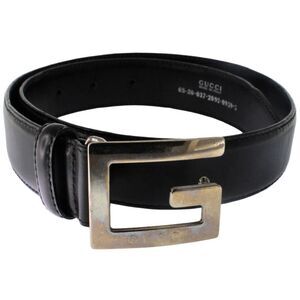 Gucci Black Leather Belt